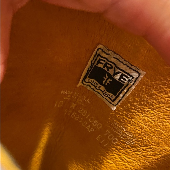 Frye Women's Dark Blue Leather Heeled Boots - Picture 8 of 9